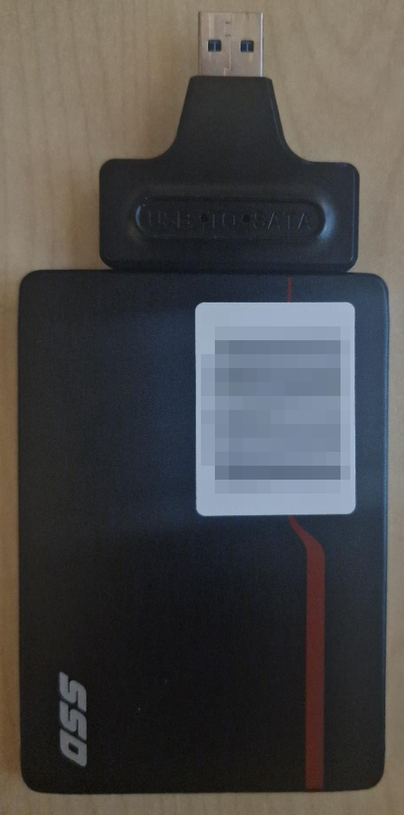 SATA SSD and USB adapter