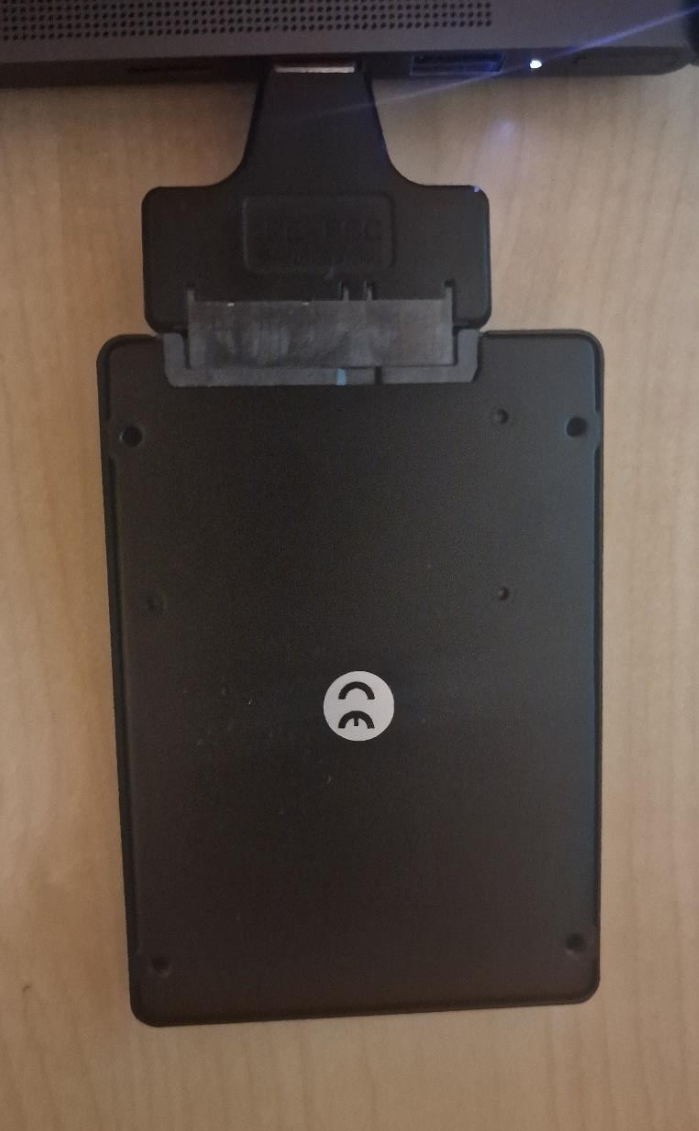 SATA USB adapter connected to second PC