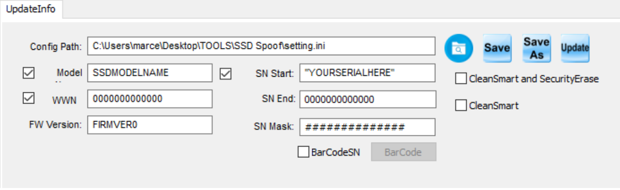 SSDToolKits update controls
